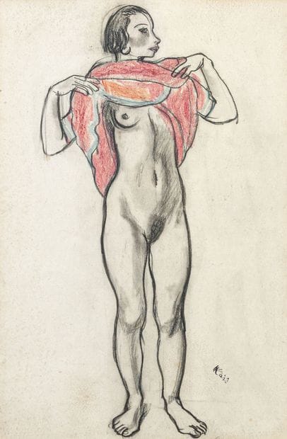 Georges KARS (1880-1945)
Young woman undressing
Pastel...
