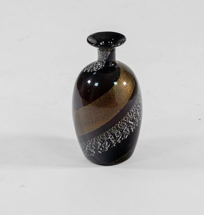 Work from the 1990s
Glass vase with metallic...
