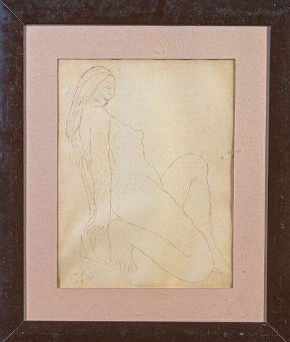 Georges SALENDRE (1890-1985)
Nude in Profile
Ink...