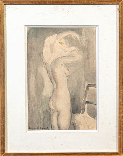 Henriette MOREL (1883-1956)
Young Woman Dressing
Watercolor...