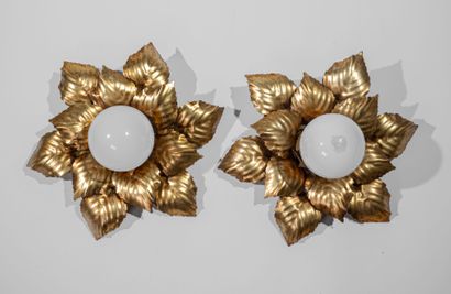1970s FRENCH work
Pair of sconces
Profiled...