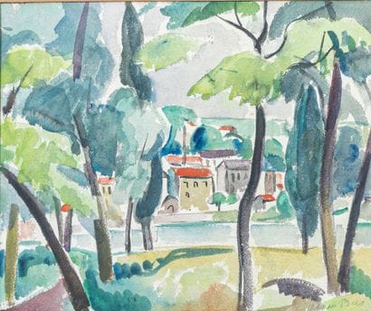 Adrien BAS (1884-1925)
Summer landscape on...