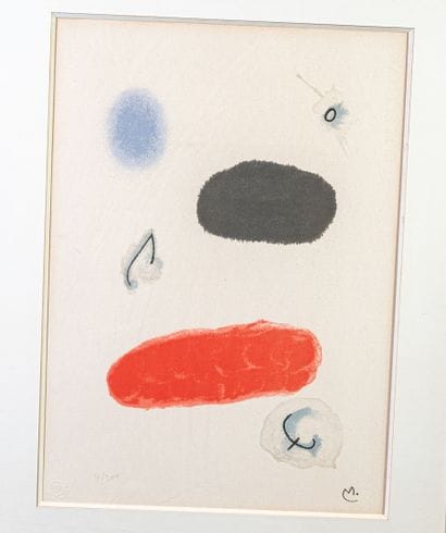 Joan MIRÒ (1893-1983)
Untitled 
Color lithograph...