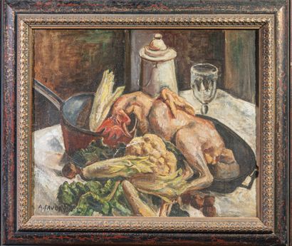 André FAVORY (1888-1937)
Rooster on the kitchen...