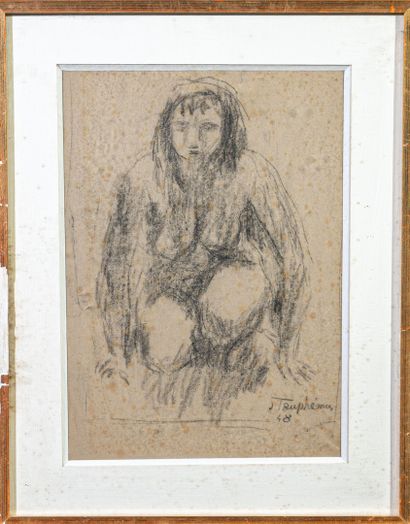 Jacques TRUPHÉMUS (1922-2017)
Nu agenouillé,...