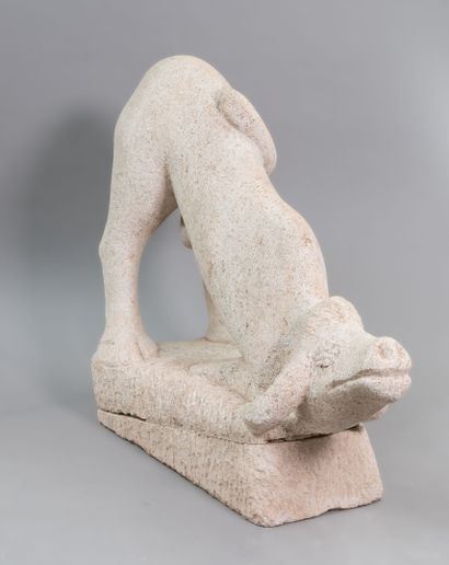 Georges SALENDRE (1890-1985)
Ox lying down
Sculpture...