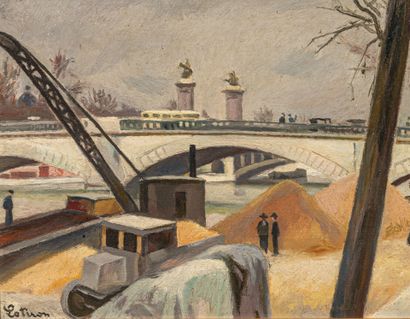 Robert LOTIRON (1886-1966)
Paris, the Pont...
