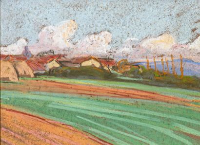 Adrien BAS (1884-1925)
Hamlet in the countryside,...