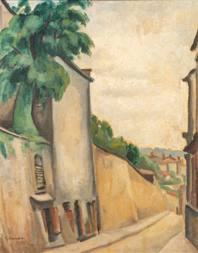 Gabriel CHEVALIER (1895-1969)
Ascent to Lyon
Oil...