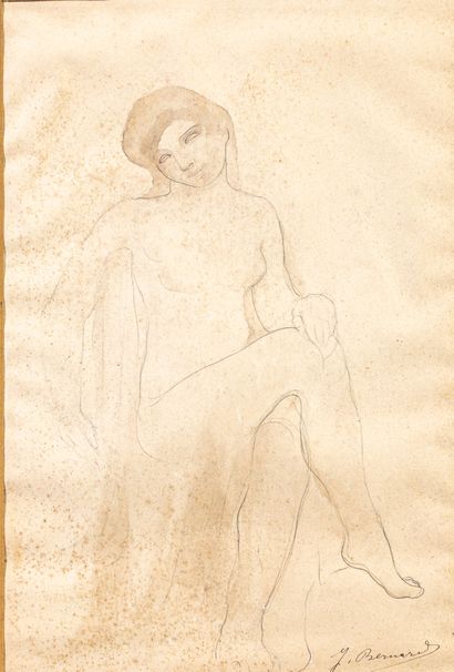 Joseph BERNARD (1866-1931)
Seated Nude
Ink...