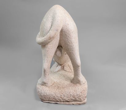 Georges SALENDRE (1890-1985)
Ox lying down
Sculpture...