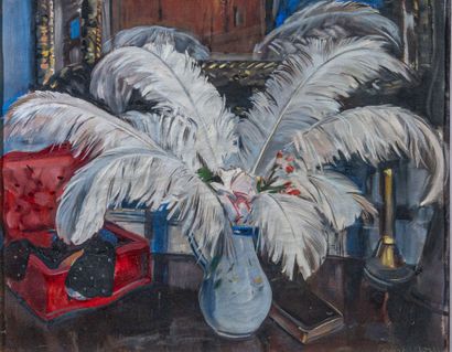 Louise MOREL (1898-1974)
Bouquet of feather...