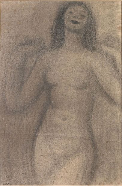 Georges KARS (1880-1945)
Standing Nude, 1941
Charcoal...