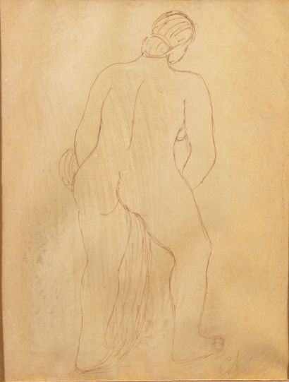 Georges SALENDRE (1890-1985)
Standing Nude,...