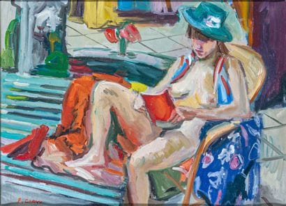 Pierre CORNU (1996-1995)
The Nude Model Reading,...