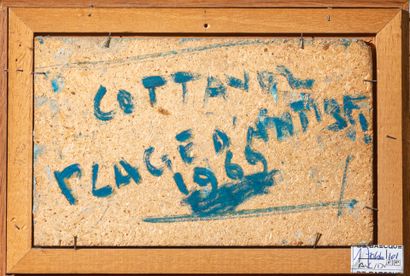 André COTTAVOZ (1922-2012), 
Plage d'Antibes,...