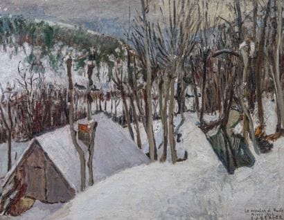 Edith BERGER (1900-1994)
The oil mill, winter...
