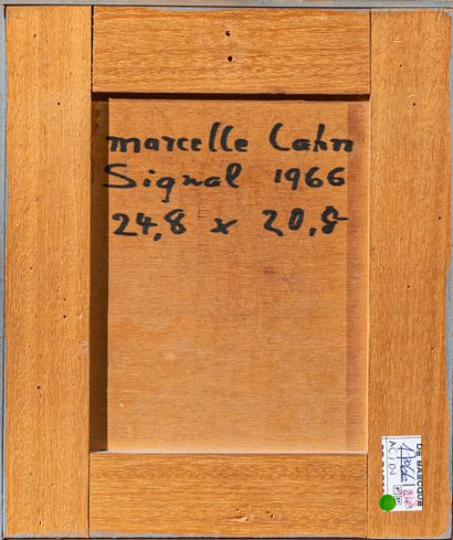 Marcelle CAHN (1895-1981)
Signal 1966 
Huile,...