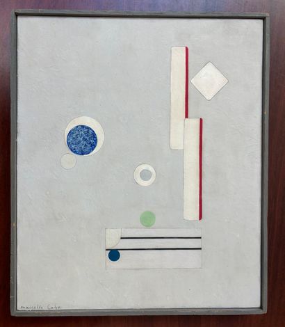 Marcelle CAHN (1895-1981)
Signal 1966 
Huile,...