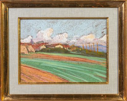 Adrien BAS (1884-1925)
Hamlet in the countryside,...