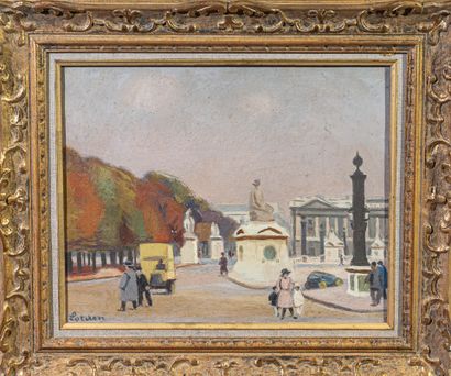 Robert LOTIRON (1886-1966)
Paris, The Tuileries
Oil...