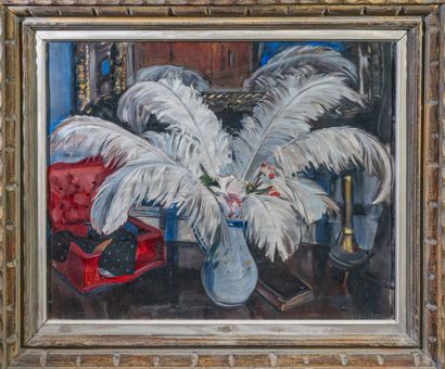 Louise MOREL (1898-1974)
Bouquet of feather...