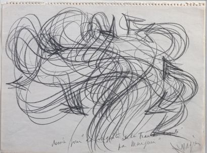 Jean MESSAGIER (1920-1999)
Dessin pour «...