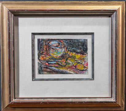 Erich SCHMID (1908-1984)
La table aux citrons
Pastel,...
