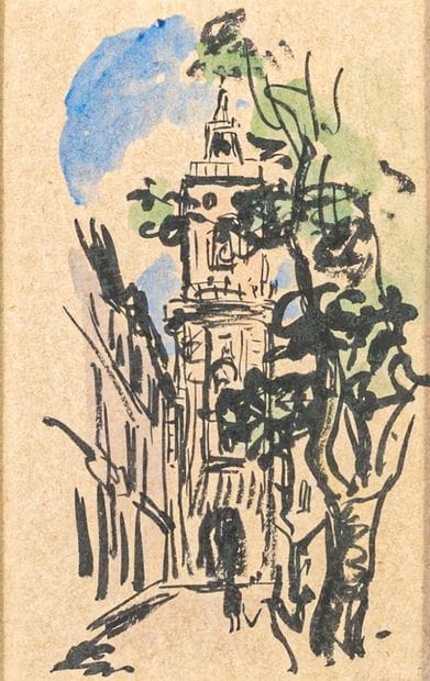 Albert ANDRÉ (1869-1954)
The bell tower of...