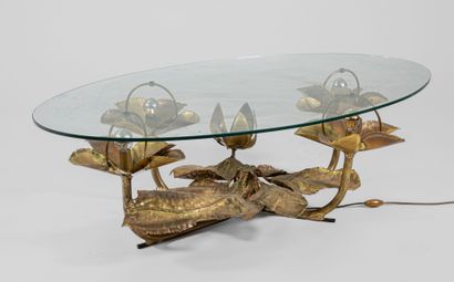 FRENCH work from the 1970s
Low table
Brass...