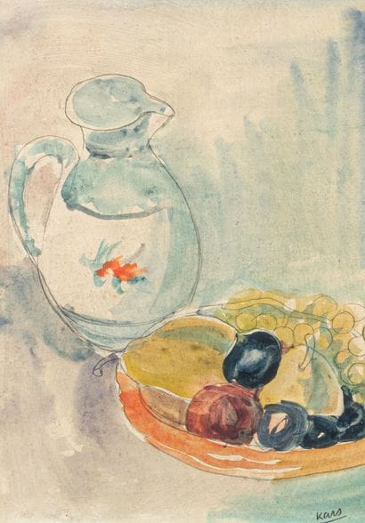 Georges KARS (1880-1945)
Fruit and pitcher...