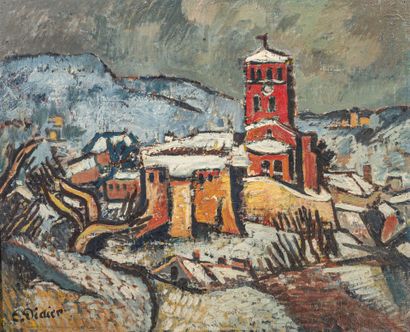 Émile DIDIER (1890-1965)
Village under the...