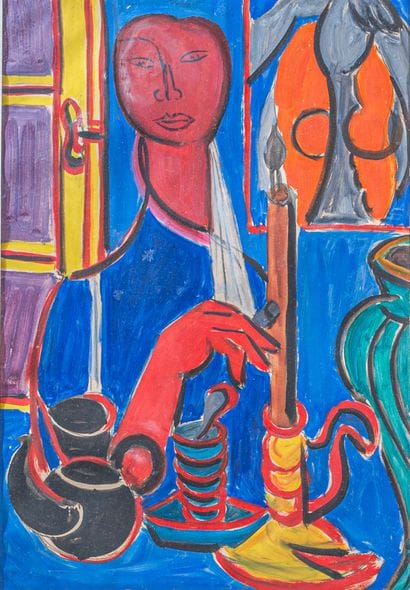 Marcel BURTIN (1902-1979)
Young woman with...
