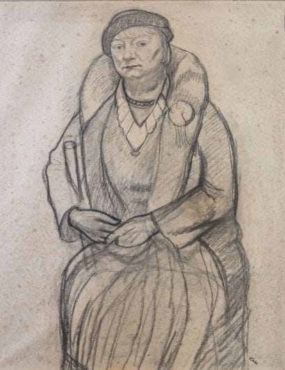 Georges KARS (1880-1945)
Seated Woman 
Charcoal...