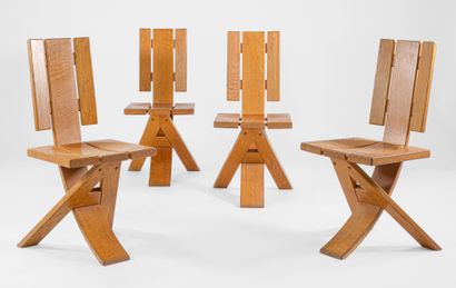 French work from the 1980s
Set of four chairs
Tripod...