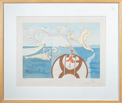 Salvador DALI (1904-1989)
Homage to Leonardo...