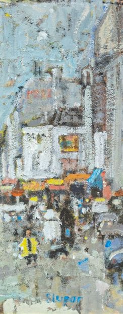 Mark STUPAR (1936-2021)
Market in Paris 
Oil...