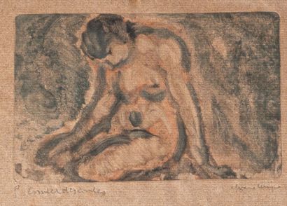 Pierre COMBET-DESCOMBES (1885-1966)
Seated...