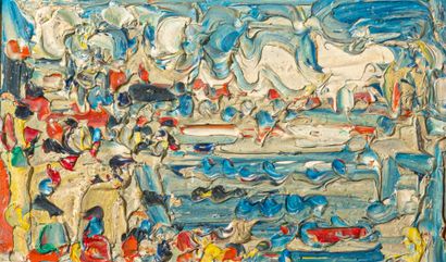 André COTTAVOZ (1922-2012), 
Plage d'Antibes,...