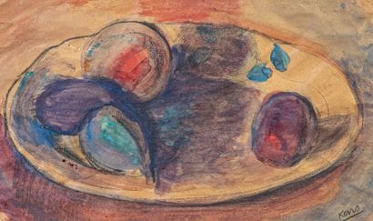 Georges KARS (1880-1945)
Fruit Plate
Watercolor,...
