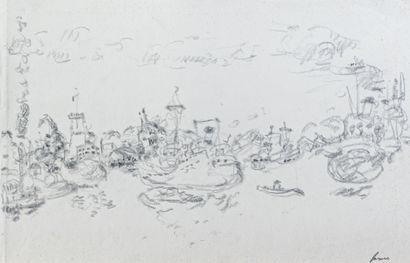 Jean FUSARO (né en 1925)
Le port de Sète
Dessin...