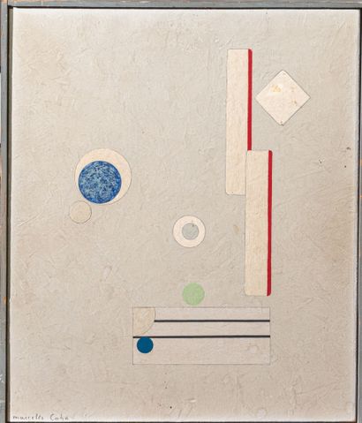 Marcelle CAHN (1895-1981)
Signal 1966 
Huile,...