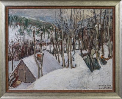 Edith BERGER (1900-1994)
The oil mill, winter...