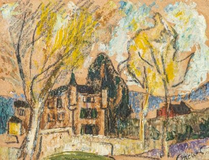 Émile DIDIER (1890-1965)
Landscape with castle
Oil...