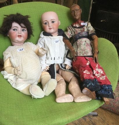 Lot de 3 poupées,
-« SIMON & HALBIG 126 Germany...