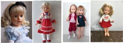 Lot comprenant : 
-Tomy Corp. Kimberly Cheerleader,...