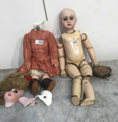Corps JUMEAU 7 articulé avec tampon « BÉBÉ...
