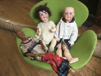 Lot de 3 poupées,
-« SIMON & HALBIG 126 Germany...