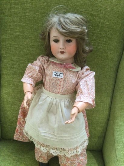 Poupée tête biscuit numérotée 11, blonde...