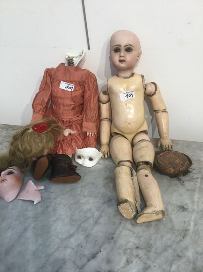 Corps JUMEAU 7 articulé avec tampon « BÉBÉ...